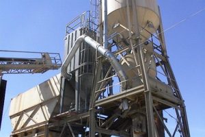 Retrofit dust collector outdoors
